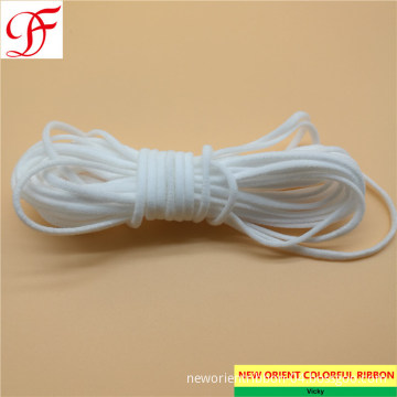 Factory Cusomized White Medical 3mm 5mm Face Mask Elastic Rope Earloop for KN95/N95/Respirator/FFP2 Mask/3 Layers Disposable Mask/Medical Mask/Surgical